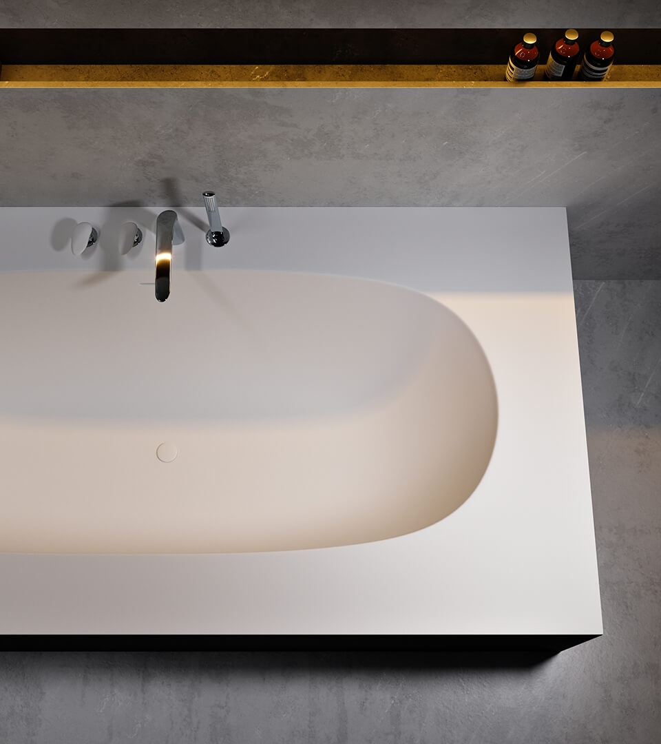 baignoire en corian