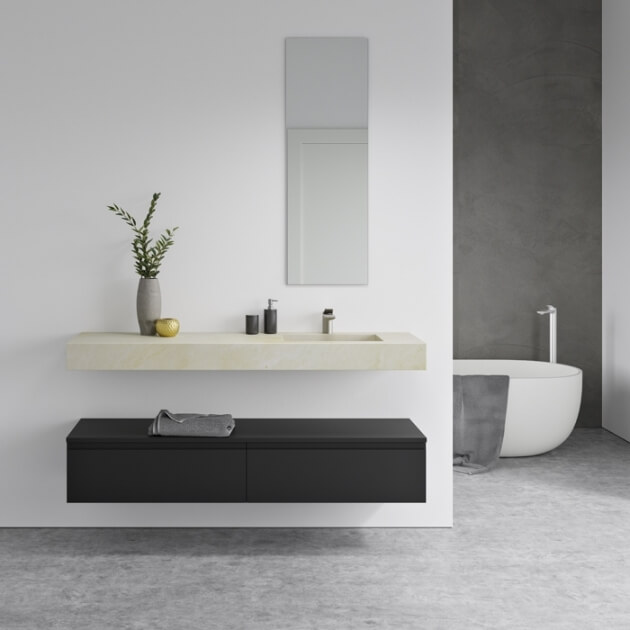 Crema Marfil MArble Washbasin