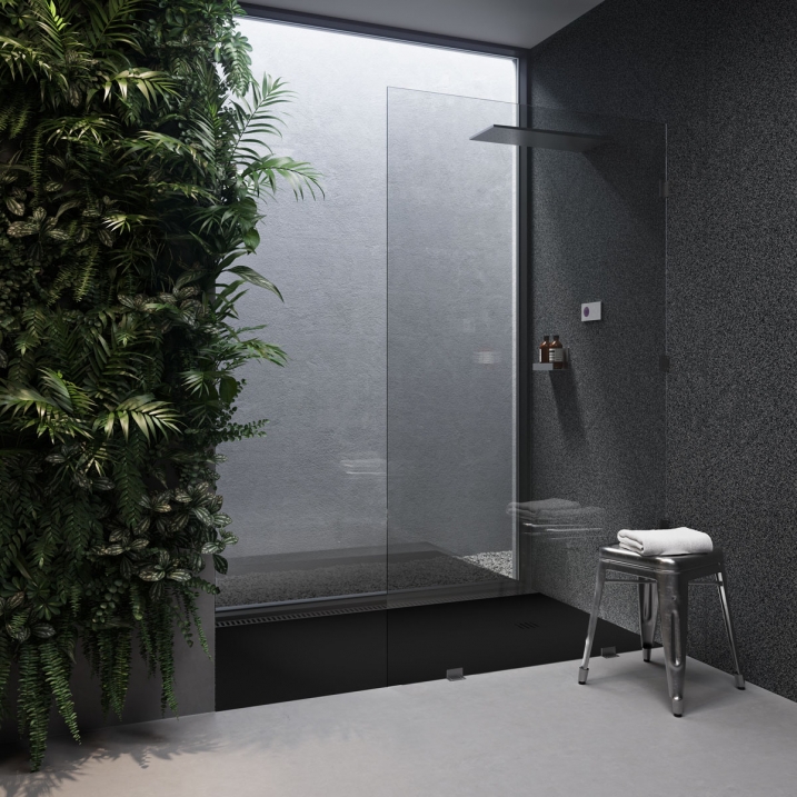  Orion DuPont™ Corian® Ultra Slim Shower Tray - Deep Nocturne