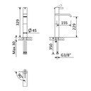 Deck-Mounted Washbasin Tap - 1682101 Bruma