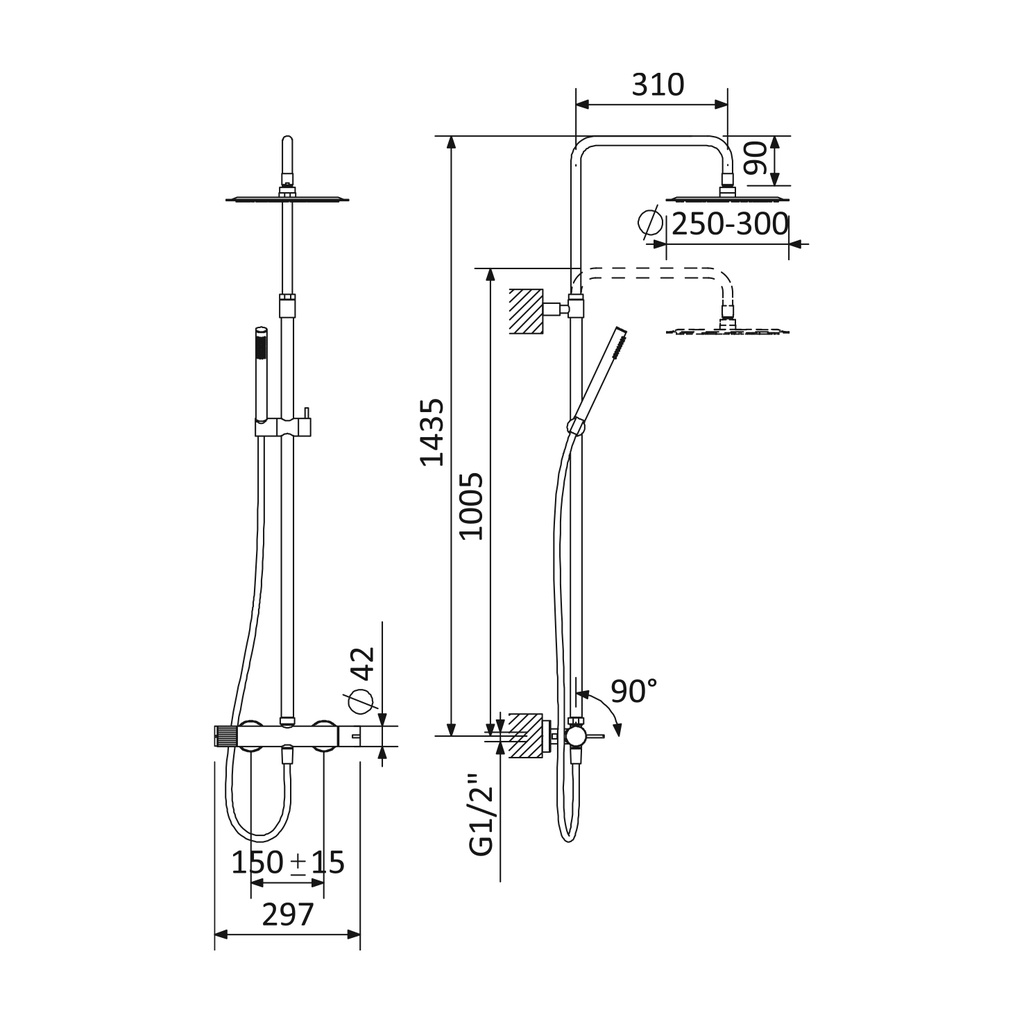 Shower Tap - 1686531 Bruma