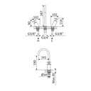Deck-Mounted Dual Use Mixer Tap - 1062500 Bruma