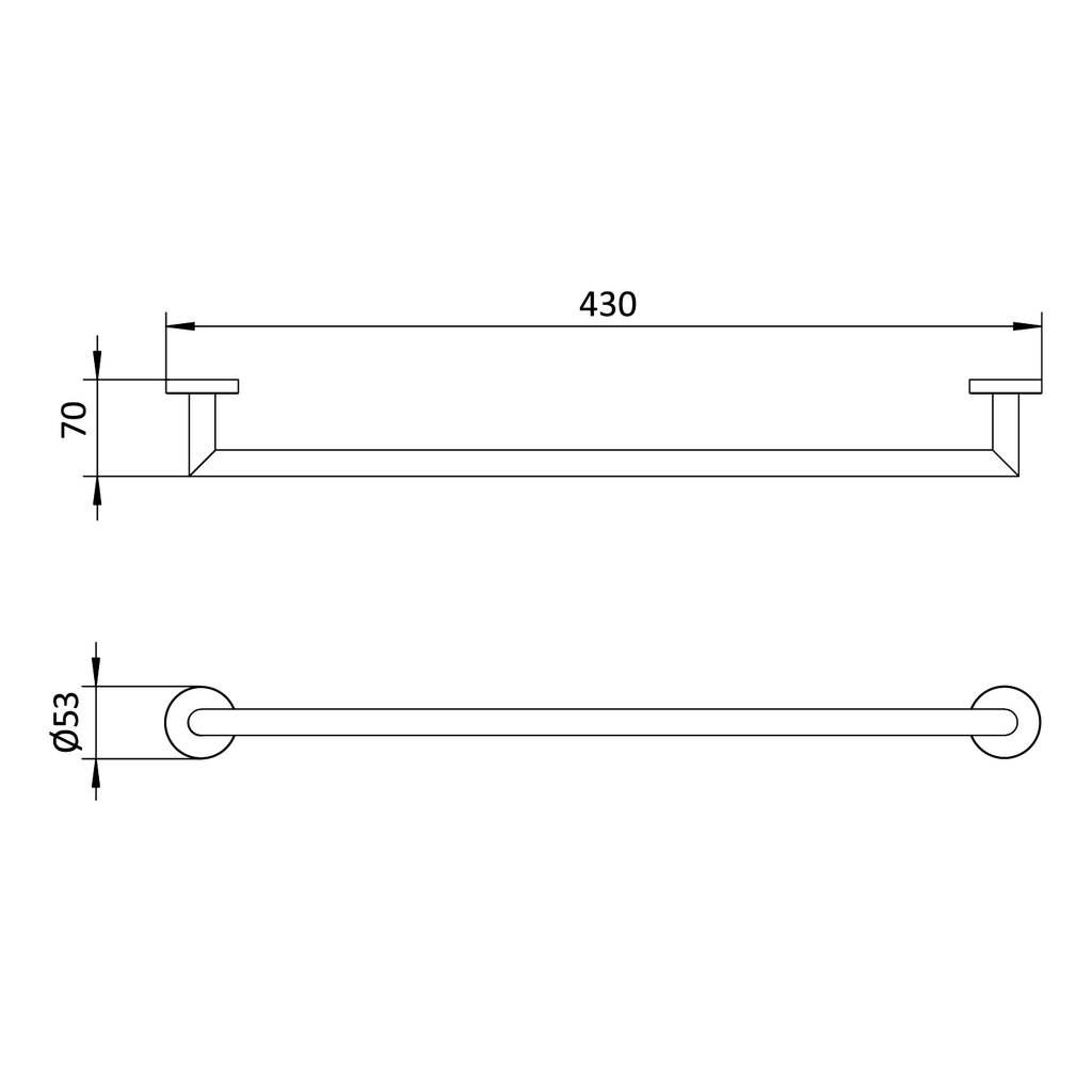 Single Towel Rail 1770004 Bruma