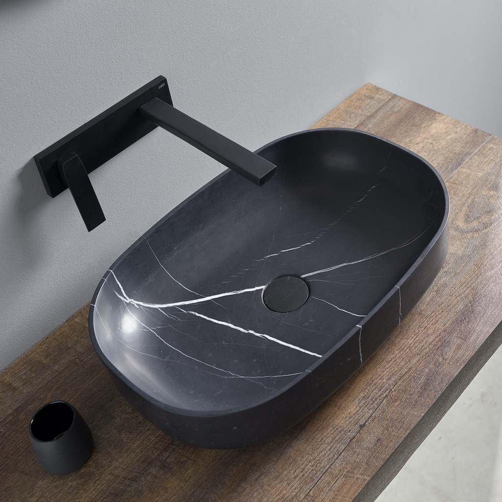 Page Countertop Washbasin Marquina Marble  Side