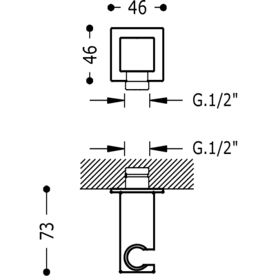 Shower Holder - 9106182CR Tres td