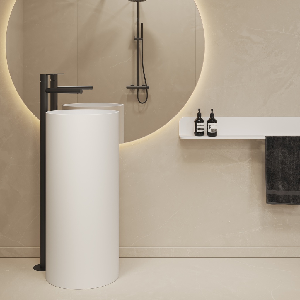Tower Freestanding Washbasin 90cm 90 White Front