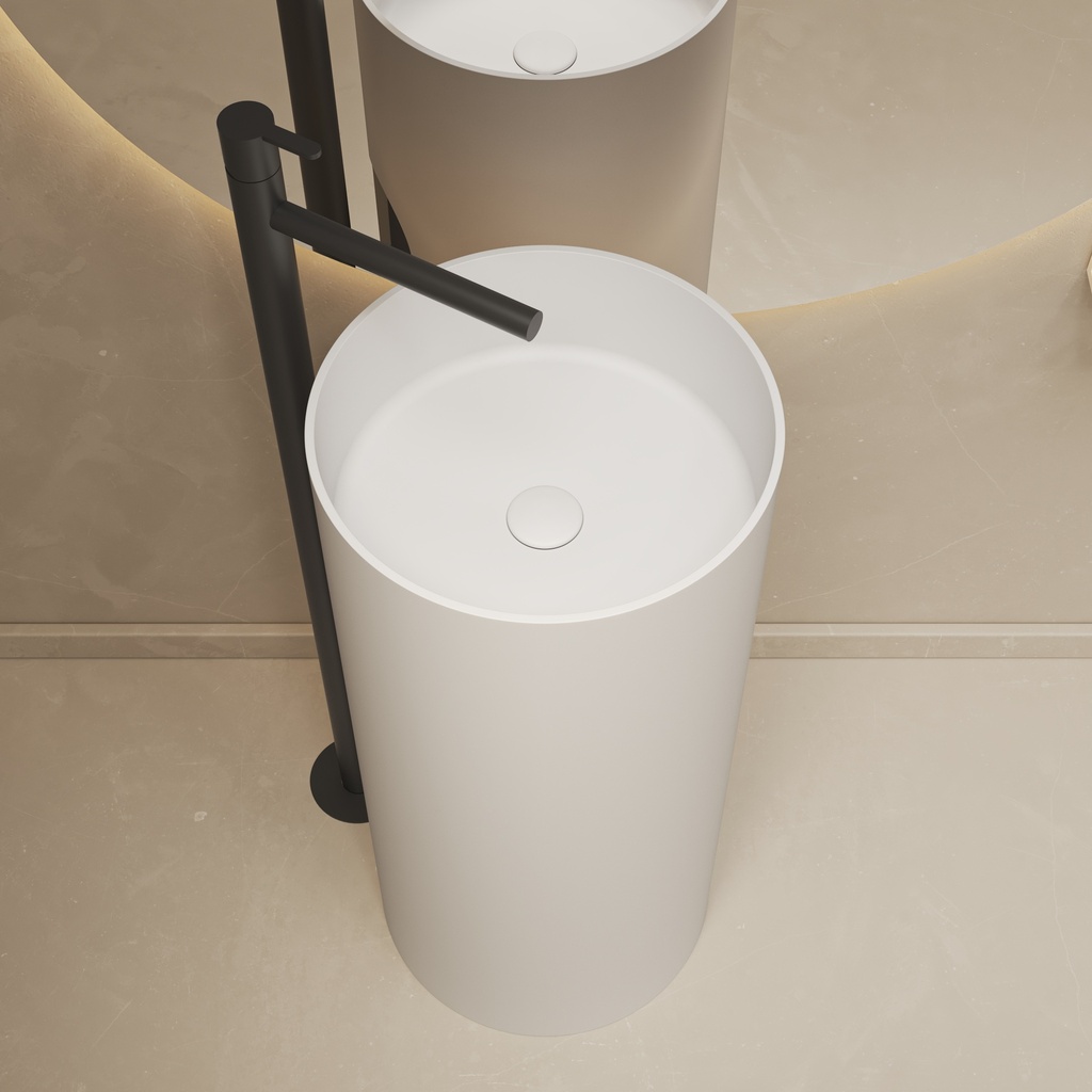 Tower Freestanding Washbasin 90cm 90 White Top
