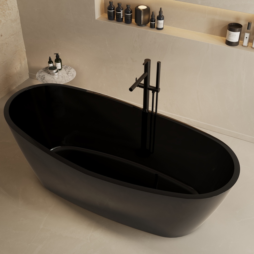 Andorra Smoky Freestanding Bathtub 168 smoky Side