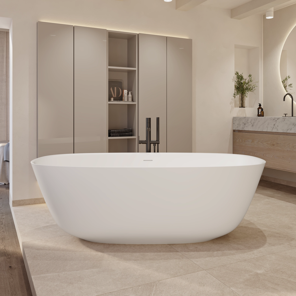 Caracas Freestanding Bathtub 160 white Front