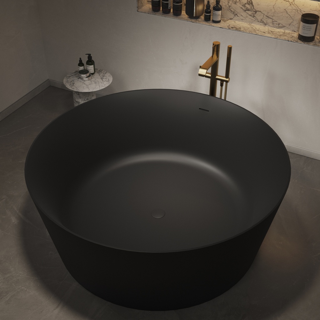 Grenoble Freestanding Bathtub 140 black Side