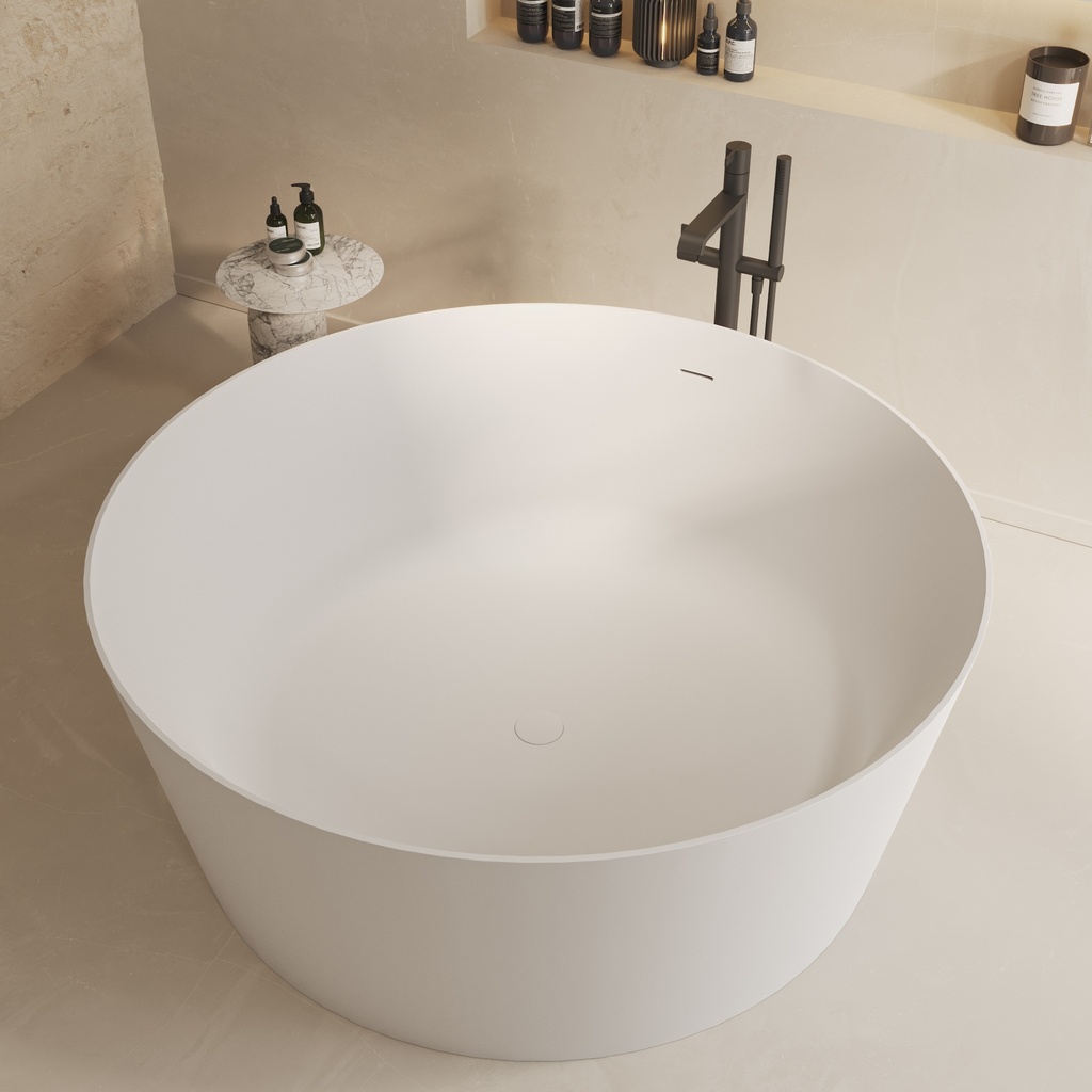 Grenoble Freestanding Bathtub 140 white Side