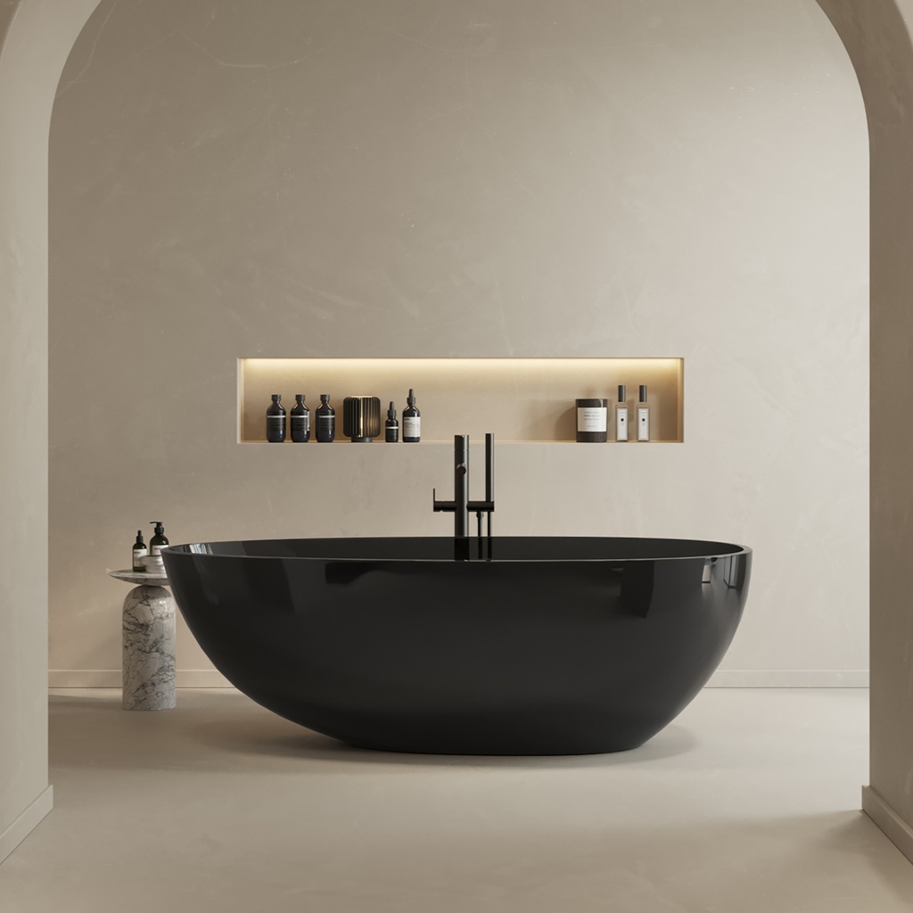 Toulouse Smoky Freestanding Bathtub 178 smoky Front