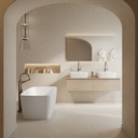 Ursa Corian Design Freestanding Bathtub 155 white Overview