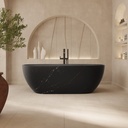 Zurich Freestanding Marble Bathtub Nero Marquina 170 marquina Front