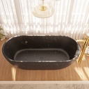 Zurich Freestanding Marble Bathtub Nero Marquina 170 marquina Top