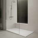 Aludra Solid Surface Shower Tray mtm White Front