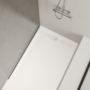 Aludra Solid Surface Shower Tray mtm White Side
