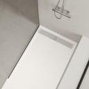 Aludra Solid Surface Shower Tray mtm White Side