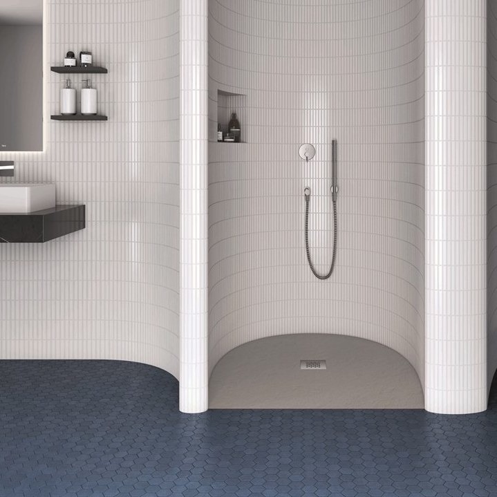 Elax Classic System Flexible Shower Tray from Fiora mtm Side