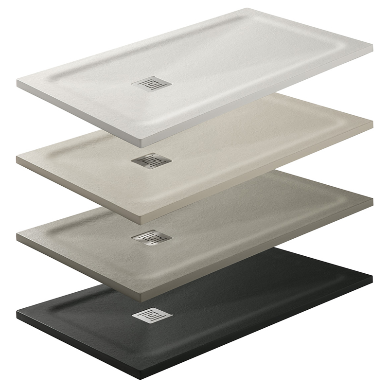 Highland Solid Surface Shower Tray mtm Beige Top