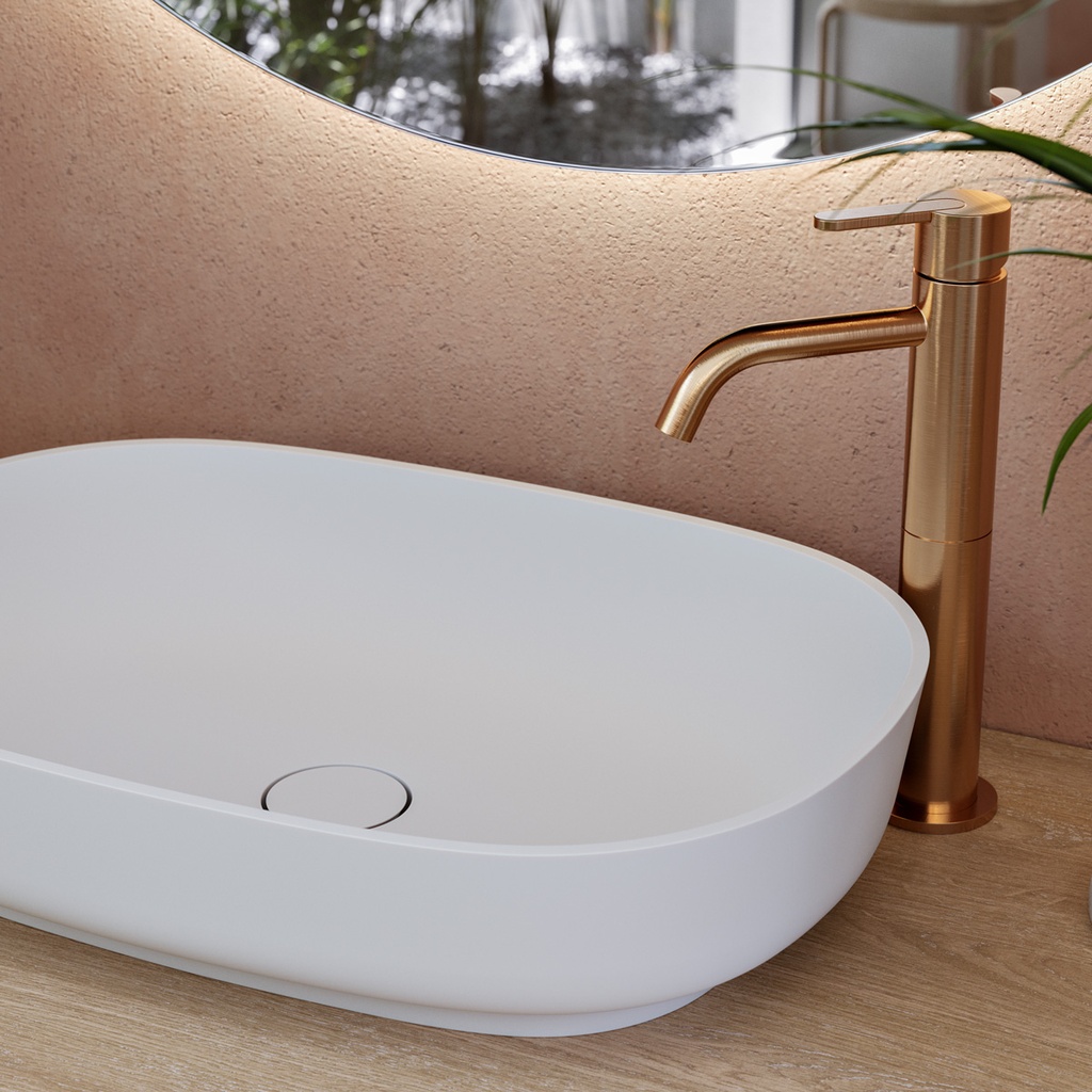 Lyra Corian® Design Countertop Basin Side