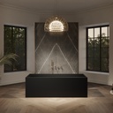 Biham Freestanding Bathtub Black 170 Front