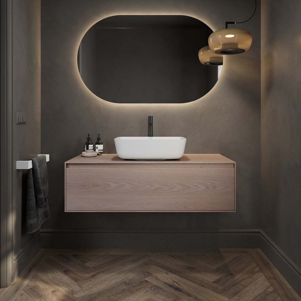 Nebula Corian® Design Countertop Washbasin 47 Front