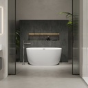 Wezen Mini Freestanding Bathtub White Front