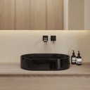 Ovala Smoky Countertop Washbasin Front