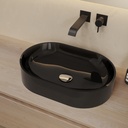 Ovala Smoky Countertop Washbasin Side