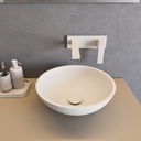 Rigel Corian® Countertop Washbasin - 38cm Glacier White