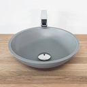 Rigel Corian® Countertop Washbasin - 38cm Silverite Front