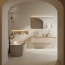 Ursa Corian® Design Countertop Washbasin Shadow 38 Side