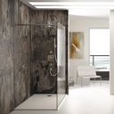 Exelis Made-to-measure Shower Tray from Silestone Side