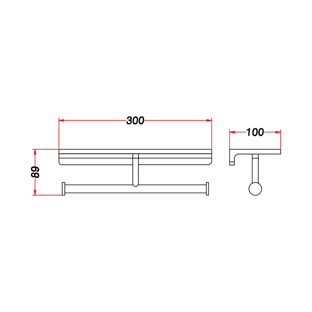 Coal Paper Roll Holder TD