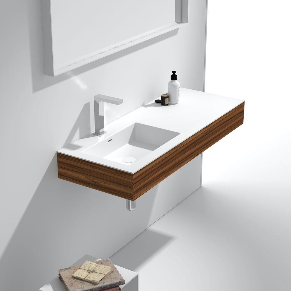 Ruta Plus Wall Hung Washbasin Side