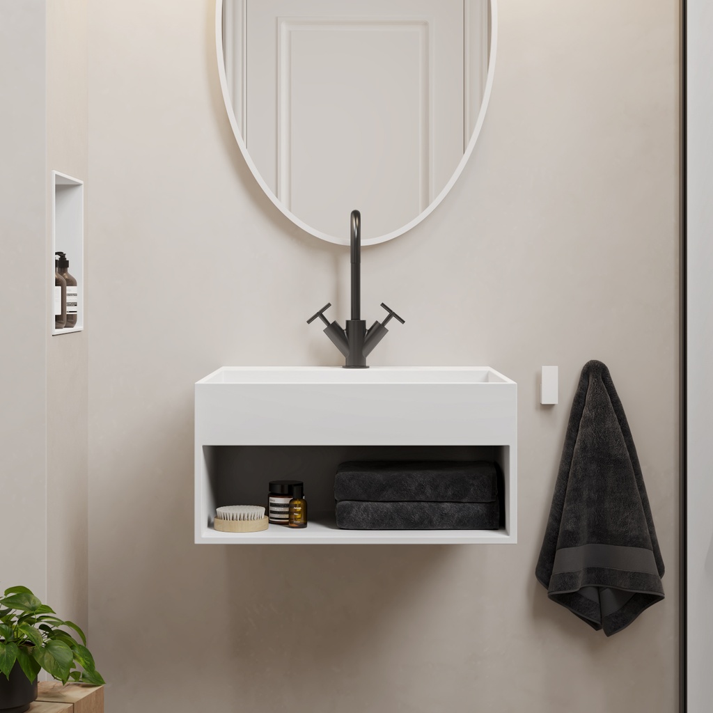 Zodiac Corian® Wall Hung Washbasin 50 Front