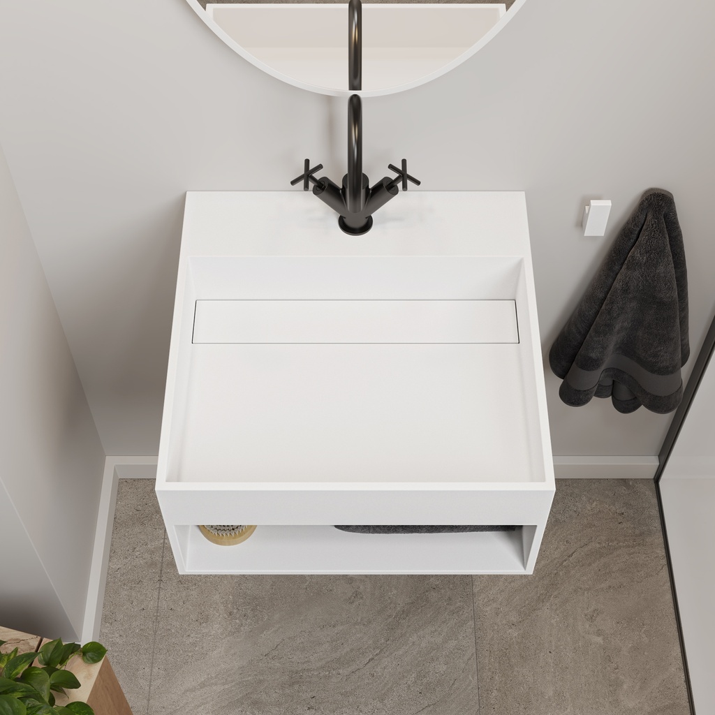 Zodiac Corian® Wall Hung Washbasin 50 Top