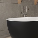 Ara Corian® Design Freestanding Bathtub Detail Black White 150