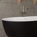 Ara Corian® Design Freestanding Bathtub Detail Black White 170