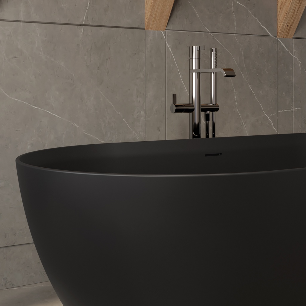 Ara Corian® Design Freestanding Bathtub Detail Black 170