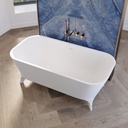 Miram Freestanding Bathtub 160 White Side