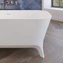 Miram Freestanding Bathtub 160 White Detail