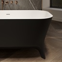 Miram Freestanding Bathtub 160 Black White Detail