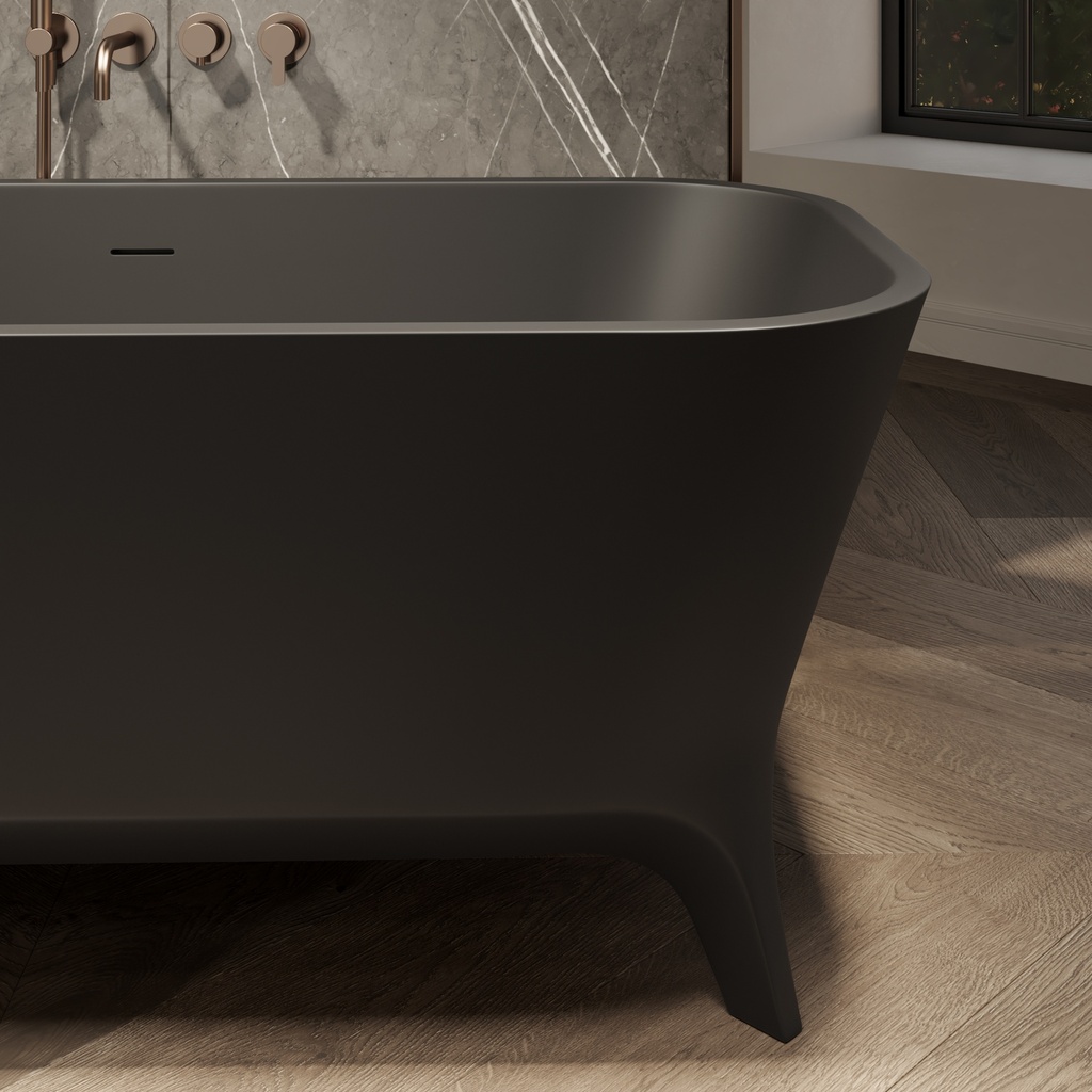 Miram Freestanding Bathtub 160 Black Detail