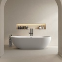 Nimes Freestanding Bathtub Glacier White 178 Front