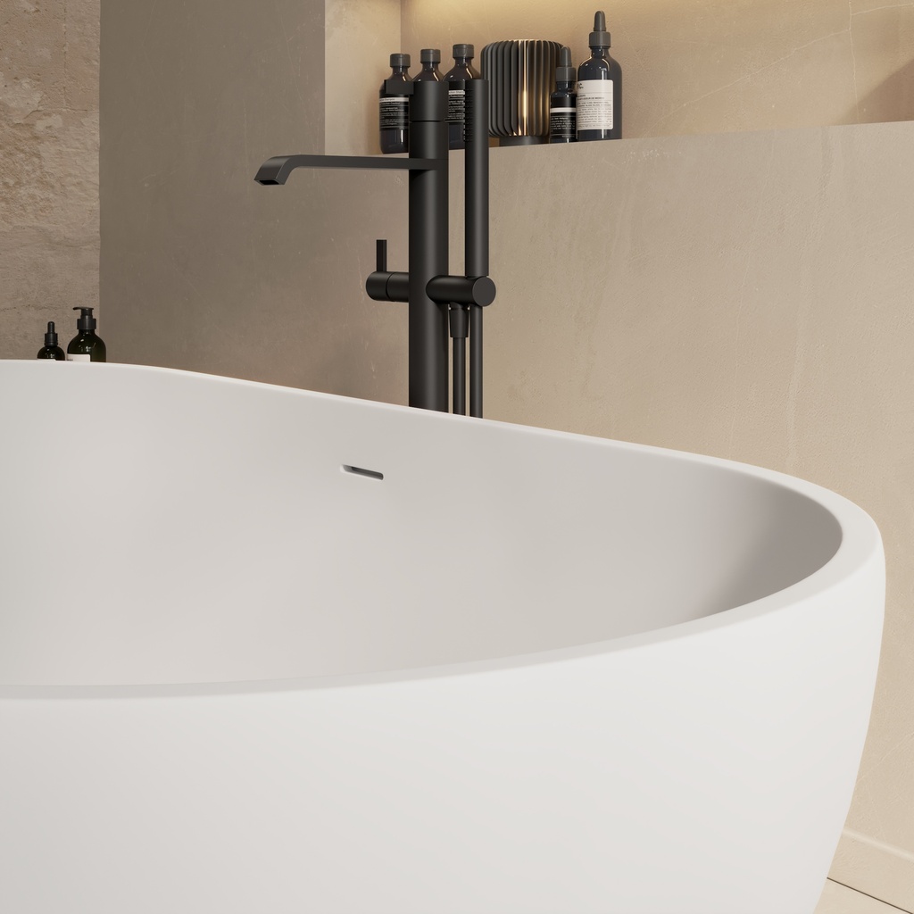 Nimes Freestanding Bathtub Glacier White 178 Top