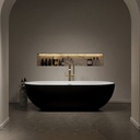 Nimes Freestanding Bathtub Black & White 178 Front