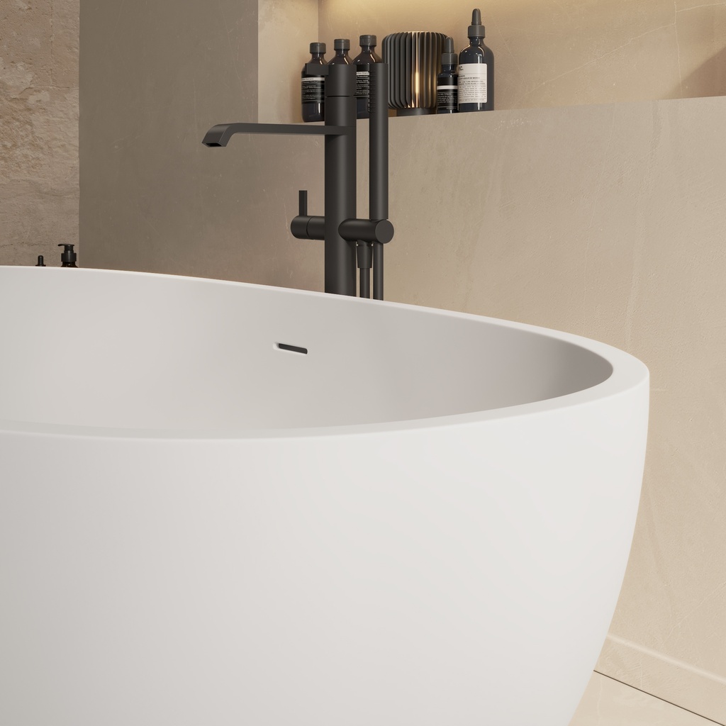 Nimes Freestanding Bathtub Glacier White 165 Top