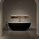 Nimes Freestanding Bathtub Black & White 165 Front